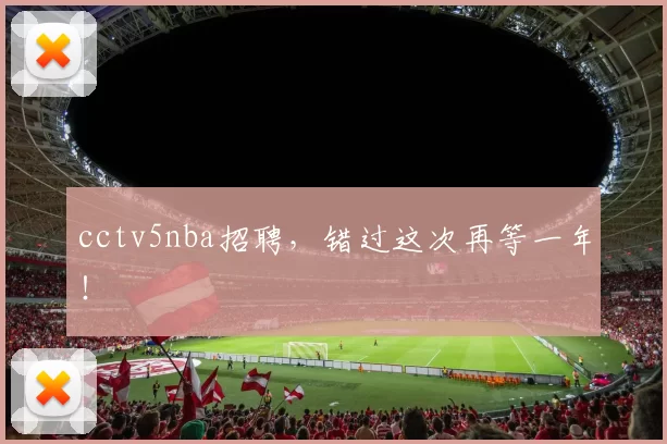 cctv5nba招聘，错过这次再等一年！